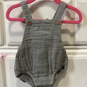Jamie Kay Gray Cotton Muslin Romper